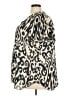 Rose + Olive 100% Polyester Animal Print Ivory Short Sleeve Blouse Size 3X - photo 5