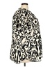 Rose + Olive 100% Polyester Animal Print Ivory Short Sleeve Blouse Size 3X - photo 4