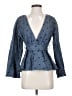 Tularosa 100% Cotton Polka Dots Blue Blazer Size S - photo 1