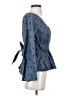 Tularosa 100% Cotton Polka Dots Blue Blazer Size S - photo 4