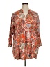 H&M Paisley Orange 3/4 Sleeve Blouse Size 14 - photo 1