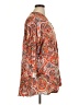 H&M Paisley Orange 3/4 Sleeve Blouse Size 14 - photo 4