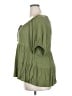 Torrid Green Short Sleeve Blouse Size 2X Plus (2) - photo 5