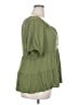 Torrid Green Short Sleeve Blouse Size 2X Plus (2) - photo 4