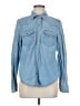 Ariat 100% Cotton Blue Long Sleeve Button-Down Shirt Size M - photo 1