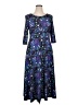 Lbisse Print Blue Casual Dress Size XL (estimated) - photo 1
