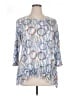 Shana Blue 3/4 Sleeve Blouse Size XL - photo 1