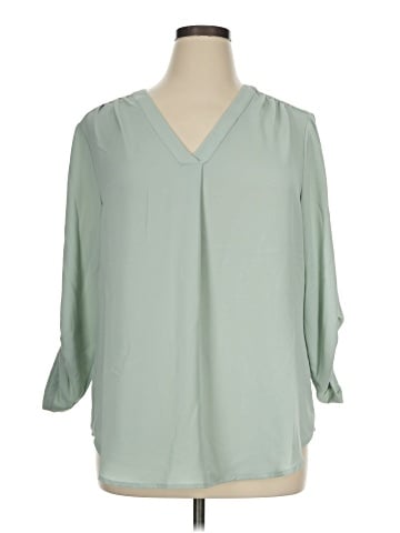 AK Anne Klein 3/4 Sleeve Blouse (view 1)