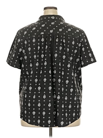 Roaman's Short Sleeve Button-Down Shirt (view 2)