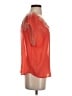 Alya 100% Polyester Orange Short Sleeve Blouse Size S - photo 4