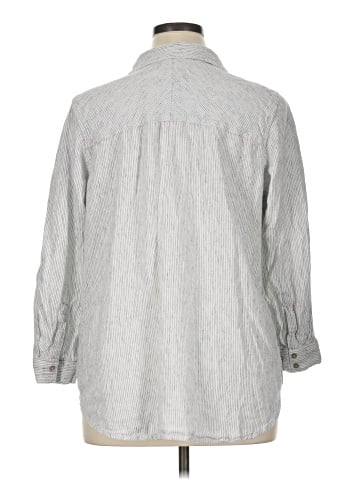 Tahari 3/4 Sleeve Button-Down Shirt (view 2)