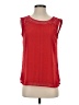 Skies Are Blue 100% Polyester Red Sleeveless Blouse Size S - photo 1