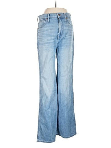 Madewell 11" High-Rise Flare Jeans in Conwell Wash (view 1)
