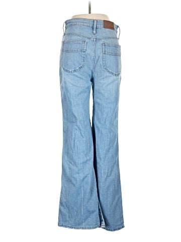 Madewell 11" High-Rise Flare Jeans in Conwell Wash (view 2)