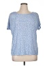 Jaclyn Smith Stars Blue Short Sleeve Blouse Size XL - photo 1