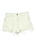 Bershka Ivory Denim Shorts Size 10 - photo 1