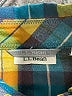 L.L.Bean Plaid Teal Long Sleeve Button-Down Shirt Size S - photo 7