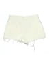 Bershka Ivory Denim Shorts Size 10 - photo 2