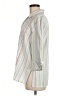 Koret 100% Cotton Stripes Ivory 3/4 Sleeve Button-Down Shirt Size M - photo 5
