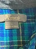 Natural Reflections Plaid Teal Long Sleeve Button-Down Shirt Size M - photo 7