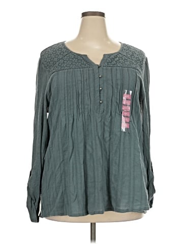 Gloria Vanderbilt Long Sleeve Blouse (view 1)