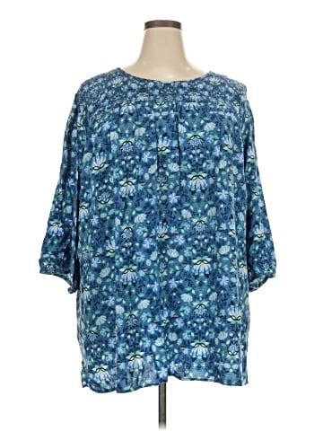 Croft & Barrow 3/4 Sleeve Blouse (view 1)
