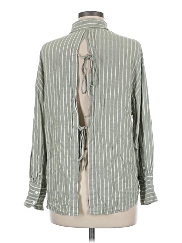American Eagle Outfitters Long Sleeve Button-Down Shirt (view 2)