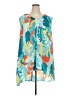 Ashley Stewart 100% Polyester Teal Sleeveless Blouse Size 22 - 24 Plus - photo 1