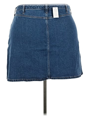 Lands' End Denim Skirt (view 2)
