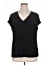Halogen Black Short Sleeve Top Size XL - photo 1