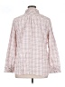 Talbots 100% Cotton Checkered-gingham Pink Long Sleeve Button-Down Shirt Size XL - photo 2