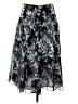 Nine West Paisley Black Formal Skirt Size 6 - photo 2