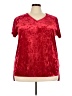 Ellos Red Short Sleeve Blouse Size 22 - photo 1