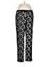 Halogen Print Black Casual Pants Size 6 - photo 1