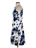 Ann Taylor Print Blue Cocktail Dress Size 2 - photo 5