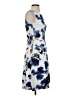 Ann Taylor Print Blue Cocktail Dress Size 2 - photo 4