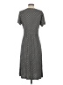 L.L.Bean Polka Dots Gray Casual Dress Size Sm R - photo 2