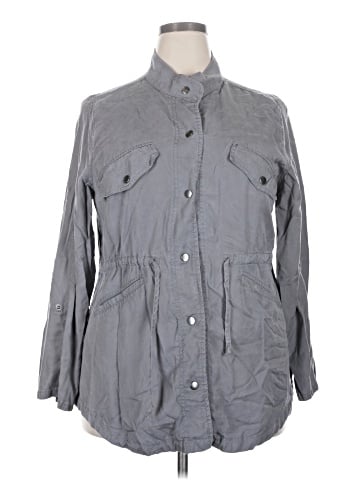 Faded Glory 3/4 Sleeve Button-Down Shirt (view 1)