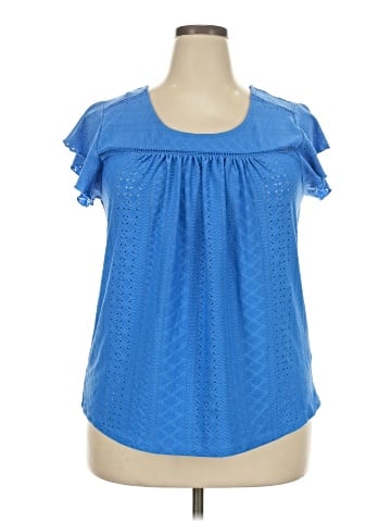 Adrienne Vittadini Short Sleeve Blouse (view 1)