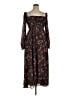 o.p.t 100% Polyester Brown Burgundy Casual Dress Size XL - photo 1