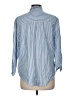BeachLunchLounge Stripes Blue 3/4 Sleeve Button-Down Shirt Size M - photo 2