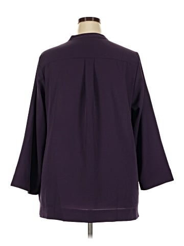 Lands' End 3/4 Sleeve Blouse (view 2)