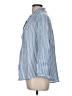BeachLunchLounge Stripes Blue 3/4 Sleeve Button-Down Shirt Size M - photo 5