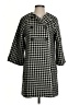 Club Monaco Houndstooth Black Wool Coat Size S - photo 1