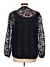 Talbots 100% Polyester Black Long Sleeve Blouse Size 12 - photo 2
