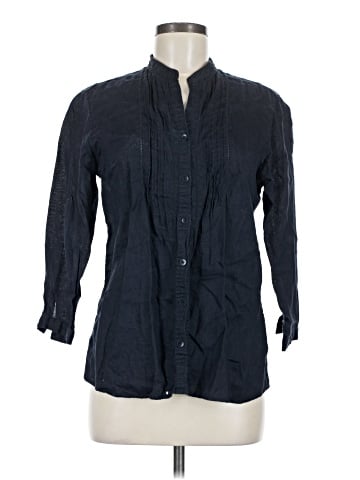 Ines de la Fressange for Uniqlo 3/4 Sleeve Button-Down Shirt (view 1)