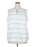 Talbots Blue Sleeveless Blouse Size 2X - photo 1