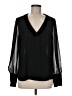 Express 100% Polyester Black Long Sleeve Blouse Size M - photo 1