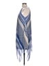 MSK 100% Polyester Chevron-herringbone Blue Casual Dress Size 12 - photo 5