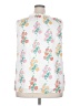 Talbots 100% Cotton Floral White Sleeveless Blouse Size 2X - photo 2